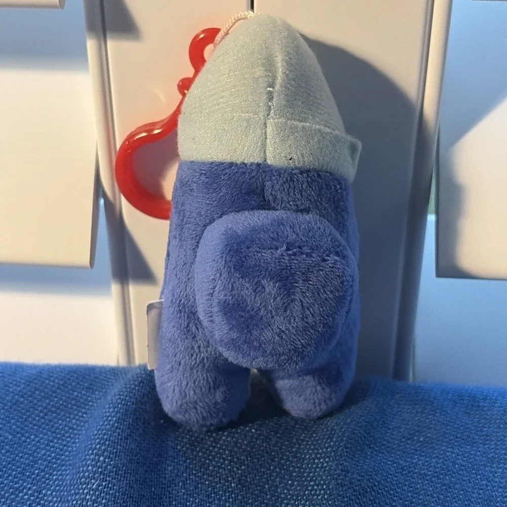 Toikido Among Us 4 In Stuffed Plush Hanger Bag Clip Keychain Blue